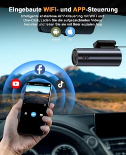 Dual Dashcam - Dashcam Voor en Achter - Auto Camera Dashcam - Dashcam Auto - Dual Dashcam voor Auto — thumbnail 4