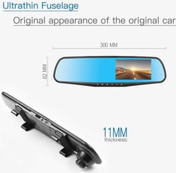 Dual Dashcam - Dashcam Voor en Achter - Auto Camera Dashcam - Dashcam Auto - Dual Dashcam voor Auto — thumbnail 2