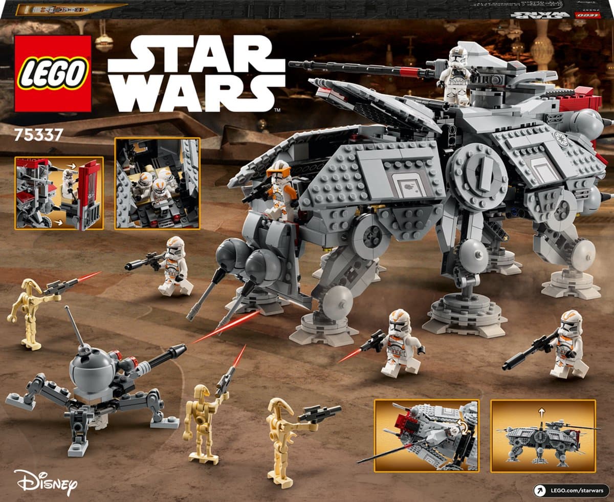 LEGO Star Wars AT-TE Walker Verstelbaar Model met Clone Troopers en Droid Figuren - 75337 — afbeelding 1