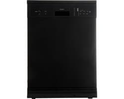 Exquisit GSP8314-030DB - 5 Jaar garantie - Vaatwasser - Vrijstaand - Startuitstel - 14 Couverts - 44dB - Zwart