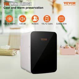 Shoppee Minibar Koelkastje - Koelkastje voor op slaapkamer - Mini koelkast - Koelkast - Bijzetkoelkast - Makkelijk mee te nemen - Warm & koel functie - 10L — thumbnail 1