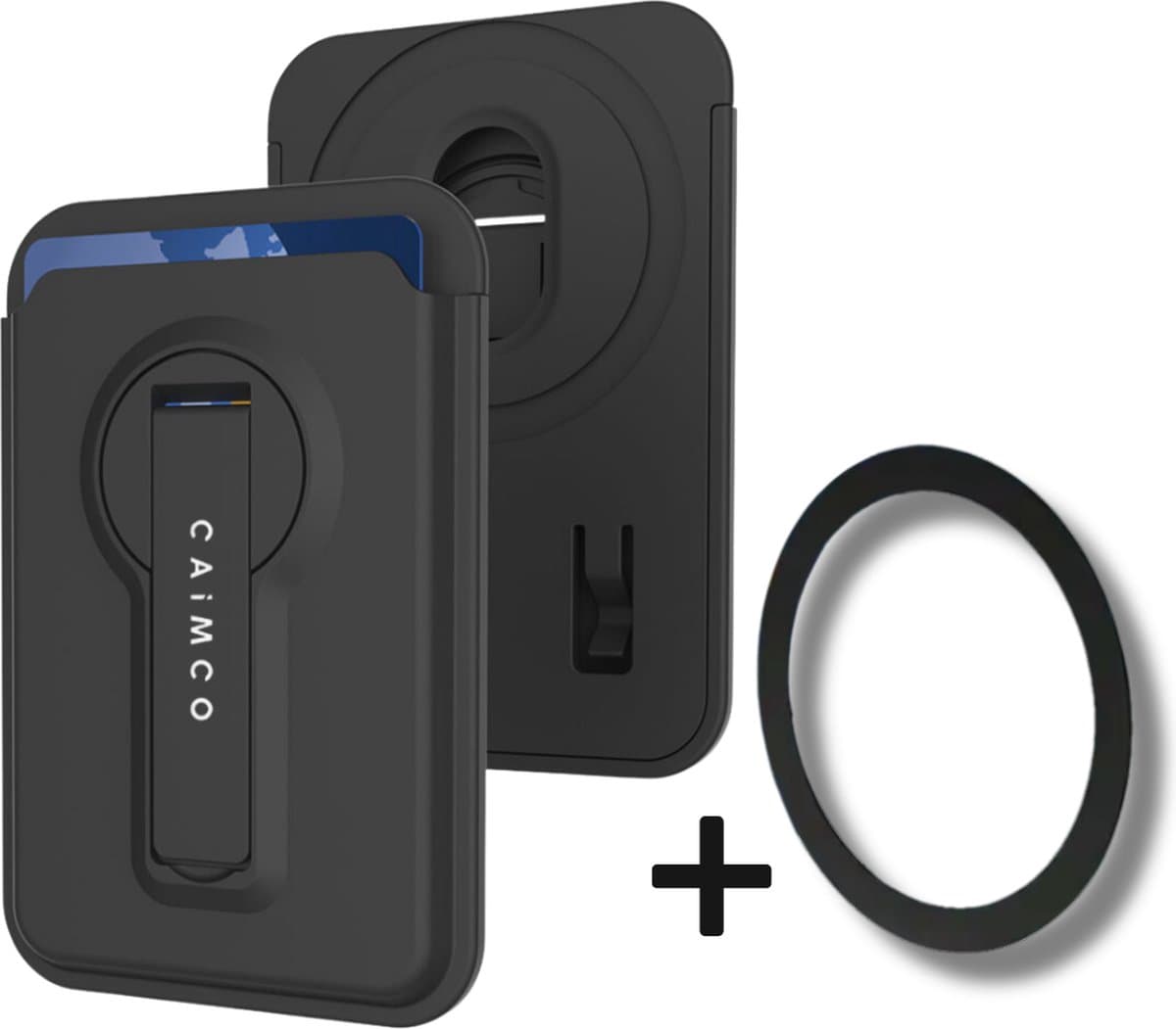 Caimco SafeCard Magsafe - Inclusief magnetische ring - Magnetische Kaarthouder - Magnetische Wallet Card Holder - Pasjeshouder - Reizen Gadget - Geschikt Voor iPhone, Anrdoid en alle andere soorten Smartphones — afbeelding 1