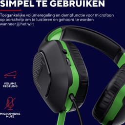 Trust GXT 415X Zirox - Bedrade Gaming Headset - Geschikt voor Xbox - Stereo - Groen — thumbnail 4
