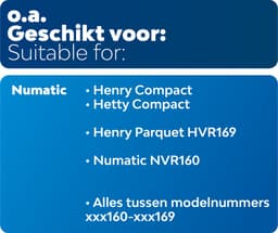 Dparts 11" filter geschikt voor Numatic - voor Henry en Hetty Compact stofzuigers - 1 stuk - Primair TriTex stofzuigerfilter - nr. 901607 — thumbnail 4