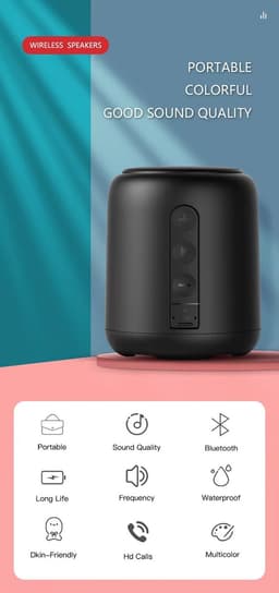 Super Bass IPX4 Waterdichte Bluetooth Speaker – Wireless Speaker Draagbare Draadloze Mini Speaker!Krachtig Geluid met de Super Bass IPX4 Waterdichte Bluetooth Speaker – Draagbare Draadloze Mini Speaker! — thumbnail 5