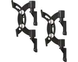 B-Tech BT1 Luidspreker-wandbeugel Kantelbaar, Zwenkbaar Afstand tot de muur (max.): 5.5 cm Zwart 1 paar