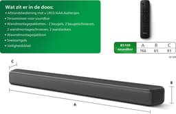 Philips TAB5109 - Soundbar - 2.0 kanalen - Grijs — thumbnail 5