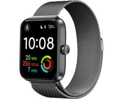 Milanese Smartwatch Bandje voor de FITNOVA Watch - Zwart