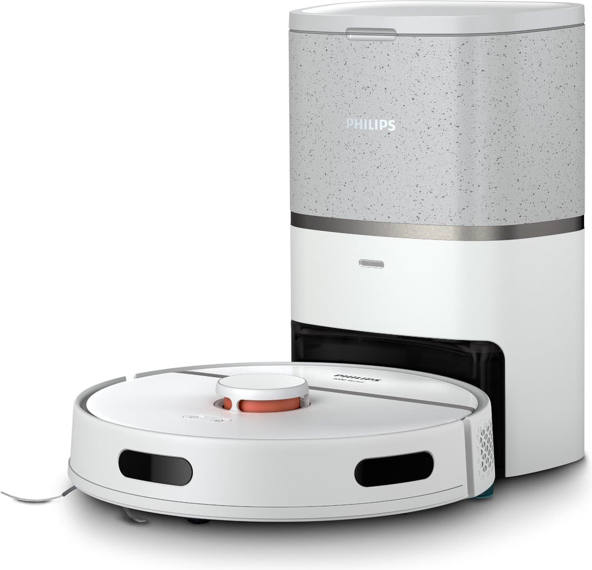 Philips HomeRun Aqua 3000 Series XU3110/02 - Robotstofzuiger met Dweilfunctie - Incl. Laadstation - Wit / Metallic - App Connected — afbeelding 1