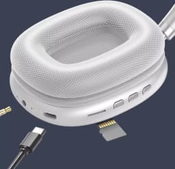 KimDo - Draadlose bluetooth koptelefoon - Zilver - Muziek - Headset - Hoofdtelefoon - Over ear — thumbnail 5