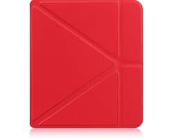 Hoesje Geschikt voor Kobo Sage Hoes Book Case Trifold - Hoes Geschikt voor Kobo Sage Hoesje Book Cover - Rood