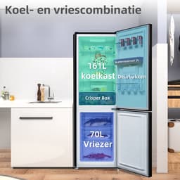 CHiQ FBM228NE4DE - Koel-vriescombinatie - 231 Liter - No Frost - 3D Multi-Air Flow - Waterdispenser - Supervriezen - 12 jaar garantie op compressor — thumbnail 8