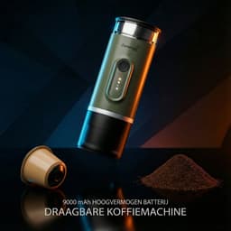 Zenergy - Draagbaar Koffiezetapparaat - Draagbare Koffiemachine - Cups en Gemalen Koffie - Espressomachine — thumbnail 3