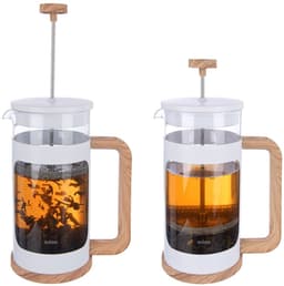 Orion Whiteline - Glazen Cafetière - 400ml - Ergonomische Handgreep - Roestvrij Staal Filter — thumbnail 3