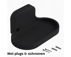 Wall mount / Muurbeugel geschikt voor: google nest hub 2e generatie - inclusief plugs en schroeven - Zwart