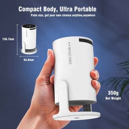 De Warenloods - Mini Beamer - Draagbare Projector - 4K Android 11 HY300 Pro - Outdoor Cinema - HiFi-luidspreker 720P HD ondersteund — thumbnail 4