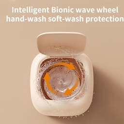 Draagbare Mini Wasmachine 9L - 2-in-1 Wassen & Centrifugeren - Compact voor Camping & Babykleding — thumbnail 3
