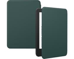 Hoesje voor 6 inch e-Reader 11e generatie 2024/2022 - Lichtgewicht hoes met auto wake/sleep - Nachtgroen.