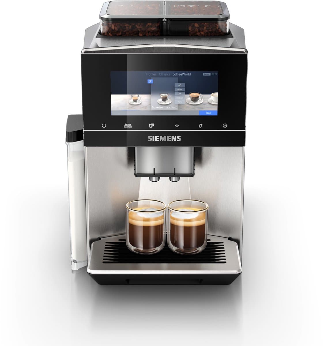 Siemens EQ900 TQ907R03 - Volautomatische espressomachine - 2 bonenreservoirs - RVS — afbeelding 1