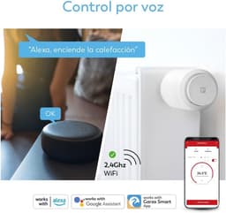 Slimme slimme thermostaatkop voor radiatoren met Zigbee Bridge, app- en spraakbesturing — thumbnail 3