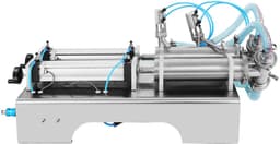 Dubbele Buis Pneumatische Vulmachine 100-1000ml voor Vloeistoffen en Sappen — thumbnail 1