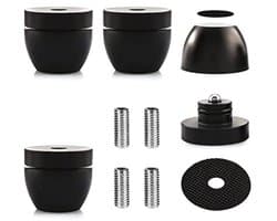 Luidsprekervoeten Aluminium Set van 4 voor HiFi Geluid