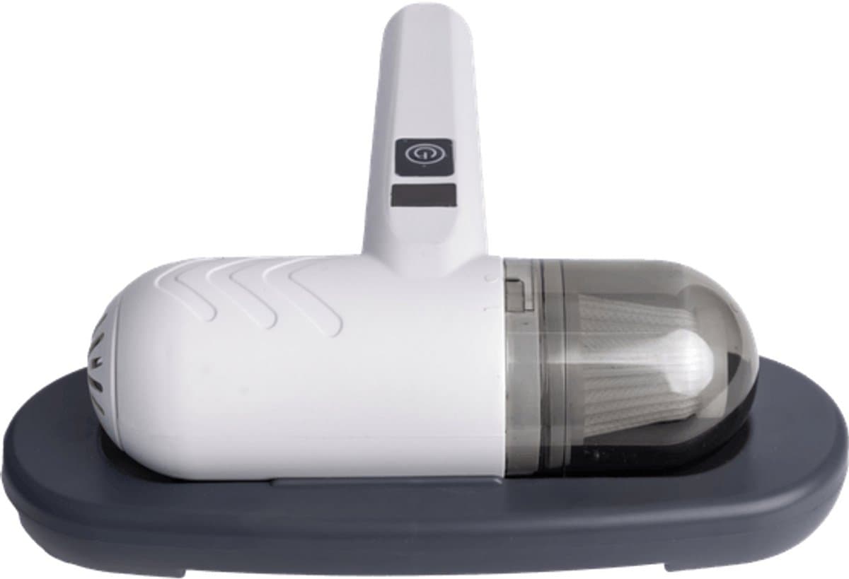 Nexxt Mini Mijtenstofzuiger - 20W - UV-licht 365 nm - Draagbare kruimelzuiger tegen mijten en bacteriën - Inclusief digitale batterijdisplay - Wit — afbeelding 1