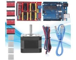 3D-printerkit met CNC Shield V3.0, R3 Board, Nema 17 Stappenmotor en Drivers