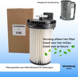 Kleanburg® Filter geschikt voor Miele Blizzard CX1 - Duurzaam Alternatief - Perfecte Pasvorm — thumbnail 2