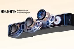 ULTIMEA - 7.1 Virtual Surround Sound Bar - Soundbar voor tv - met 4 surround speakers - App bediening - Soundbar met subwoofer - Aura A40 — thumbnail 5