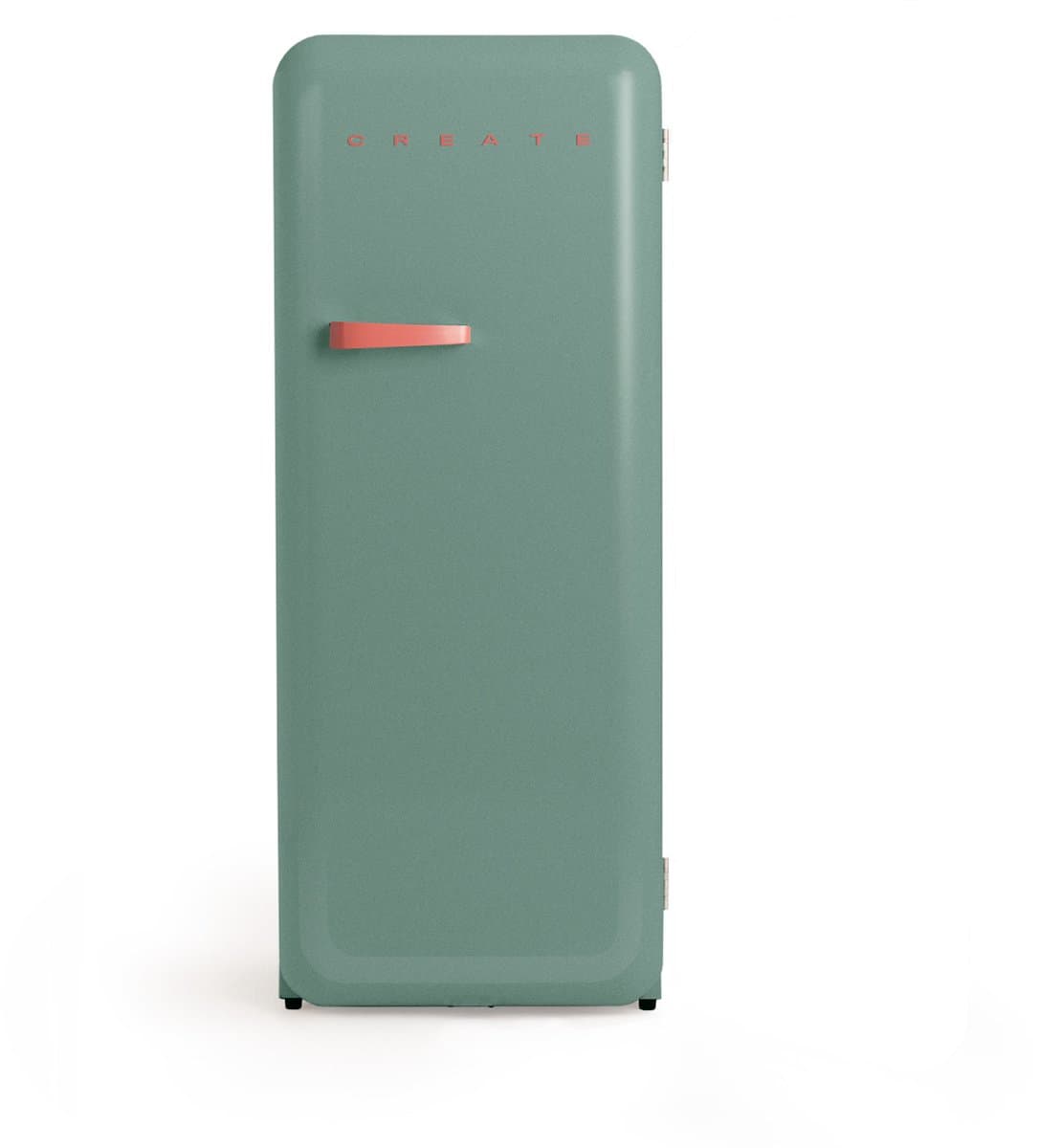 CREATE - Koelkast in retrostijl - Sage - Handvat Terracotta - FRIDGE RETRO 281L — afbeelding 1