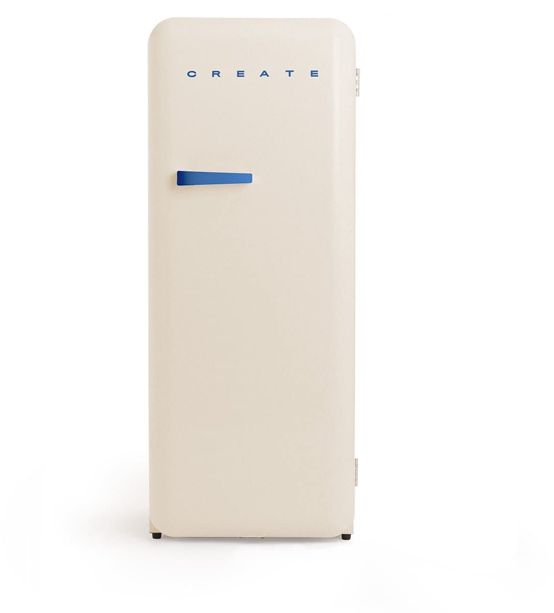 CREATE - Koelkast in retrostijl - Gebroken wit - Handvat Kobaltblauw - FRIDGE RETRO 281L — afbeelding 1