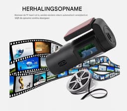 GELLDG Dashcam - Dubbele opname voor en achter - Ondersteunt SD-kaarten tot 64 GB - ADAS-rijassistentiesysteem - Nachtzicht - 1-inch IPS-display - 24/7 parkeerbewaking — thumbnail 3