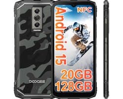 DOOGEE Blade10 - Robuuste Smartphone - 20GB RAM + 128GB ROM (2TB/TF) - Android 15- 6,56 inch IPS HD+ 90Hz - 4G Dual SIM - 5150 mAh - AI camera - Face ID - Widevine L1 - Grijs