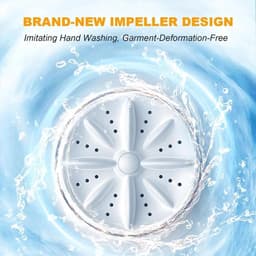 Draadloze draagbare wasmachine Geschikt voor lingerie, mini-wasmachine Geschikt voor sokken van 1 liter met centrifugeer- en droogtrommel — thumbnail 4