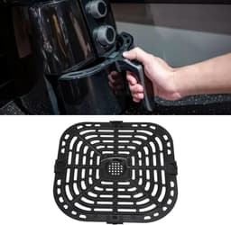 Air Fryer Vervangende Grillpan voor Air Fryer Accessoires - Crisper Plate Lade Rack voor Instant Plus Gourmia - Extra Grillplaat Onderdelen - Kwalitatieve Upgrade — thumbnail 2