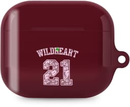 xoxo Wildhearts hoesje geschikt voor AirPods Pro 2 - She's a Wildheart - Ook als telefoonhoesje verkrijgbaar - schokbestendige case - koptelefoonhoes - Beschermhoes met trendy opdruk - 21 - Burgundy / Bordeaux rood — thumbnail 1