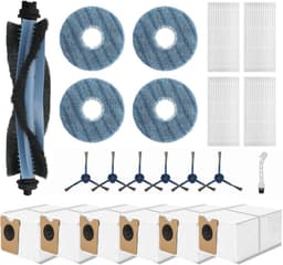 22-delige Accessoireset - Geschikt voor Eufy Omni C20 Robotstofzuiger - 1 Hoofdborstel, 6 Zijborstel, 4 Filter, 4 Dweilpads, 6 Stofzakken, 1 Reinigingsborstel - Vervangende Onderdelen — thumbnail 1