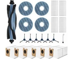 22-delige Accessoireset - Geschikt voor Eufy Omni C20 Robotstofzuiger - 1 Hoofdborstel, 6 Zijborstel, 4 Filter, 4 Dweilpads, 6 Stofzakken, 1 Reinigingsborstel - Vervangende Onderdelen