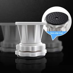 Verrijdbaar Onderstel voor Wasmachine en Droger - Verstelbaar en Multifunctioneel met 4 Zwenkwielen en 8 Steunvoeten — thumbnail 4