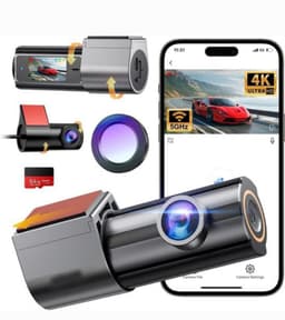 Dashcam voor auto voor en achter – Dual dashcam – Voor- en achtercamera – Autocamera – Full HD dashcam – Dashcam met nachtzicht – Dashcam met bewegingssensor – Groothoeklens – Parkeermodus – Loop recording – Dashcam met SD-kaart — thumbnail 1