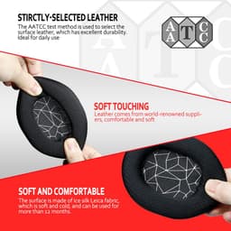 Geschikt voor SteelSeries Arctis 1.3, Arctis 5.7 PRO hoofdtelefoon: schuimrubberen oorschelpen, oorschelpen, hoofdband — thumbnail 4