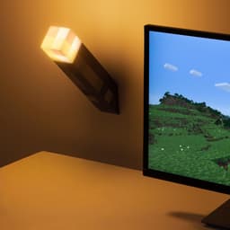 Minecraft - Fakkel Lamp - Torch - 13cm hoog — thumbnail 2
