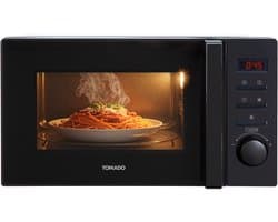 Tomado TMS2002B - Solo magnetron - 20 liter - Met display - 5 magnetronstanden - Binnenverlichting - Matzwart
