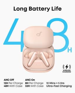 soundcore Liberty 5 by Anker, draadloze oordoppen met noise-cancelling, 2x sterkere stemonderdrukking, realtime adaptieve noise canceling, snelladen, Dolby Audio, heldere gesprekken met 6 microfoons en AI, lange batterijduur — thumbnail 5