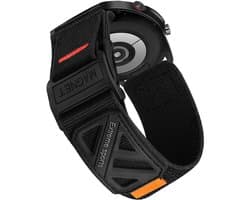 DrPhone HybridStrap 22mm – Nylon Stretch Smartwatch Band met Magnetische Sluiting – Geschikt voor Samsung Galaxy Watch 6 Classic 47mm, Watch 5 Pro 45mm, Watch 4 Classic 46mm & Huawei Watch GT5 / Watch 4 Pro en meer – Quick-Release – Zwart