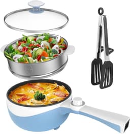 VIN® Hotpot Electrisch Chinees – Kaasfondue Pan Elektrische Multipan – Multifunctioneel 1.7L - Chinese Fondue 200/600Watt – Saute Pan – Friteuse – Hete Pan- Stomer – Langzame Kookplaat – Gemakkelijk Schoon te Maken - Blauw — thumbnail 1