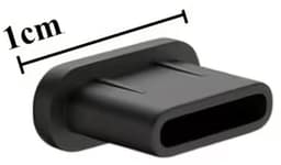 DW4Trading Siliconen Stofpluggen 5 Stuks Voor USB C Aansluitingen, Ideaal Voor Iphones - Zwart — thumbnail 4
