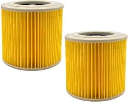 Twee vervangbare WD3-filters Geschikt voor de Kärcher WD3 Premium, WD2, WD3, WD3P, WD1, MV2, MV3 A2004, A2604, A2204, A2054, SE4001 en SE4002 stofzuigers.