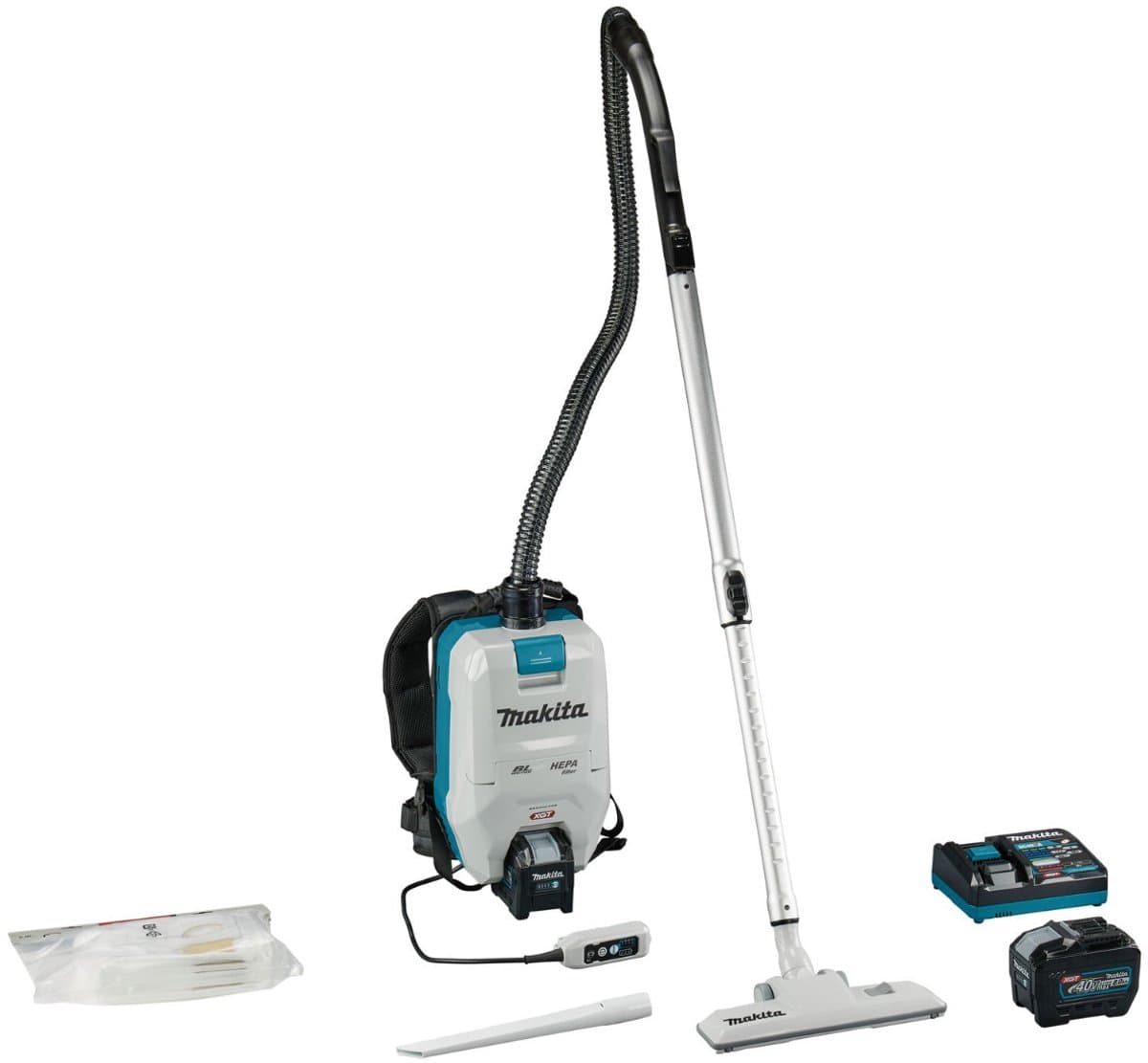 Makita VC008GL201 Accu rugstofzuiger voor schoonmaak XGT 40V Max 8.0Ah — afbeelding 1